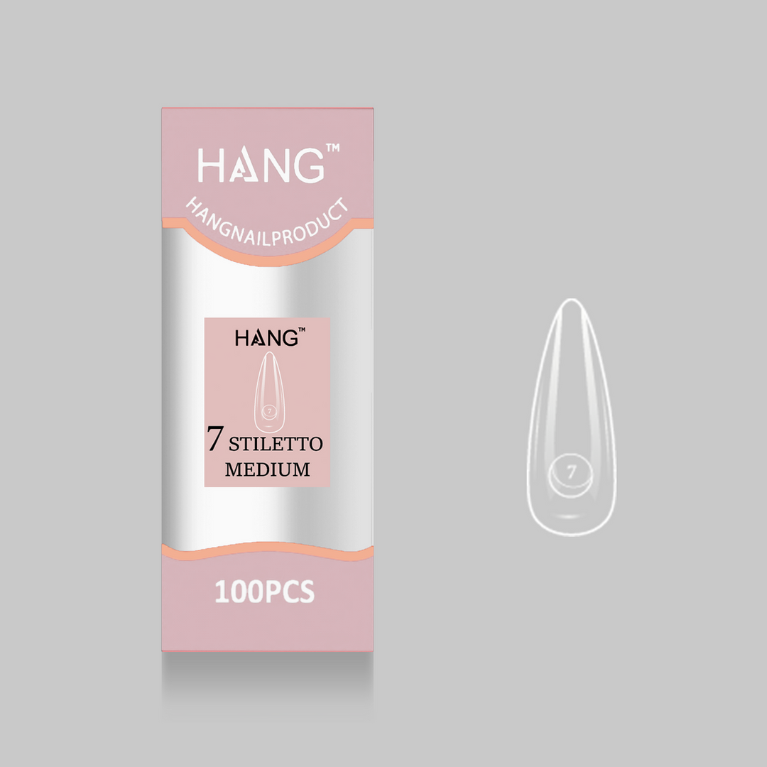 Hang Nail Products - Premium Tip Refill (Stiletto Medium) - 100 pcs.