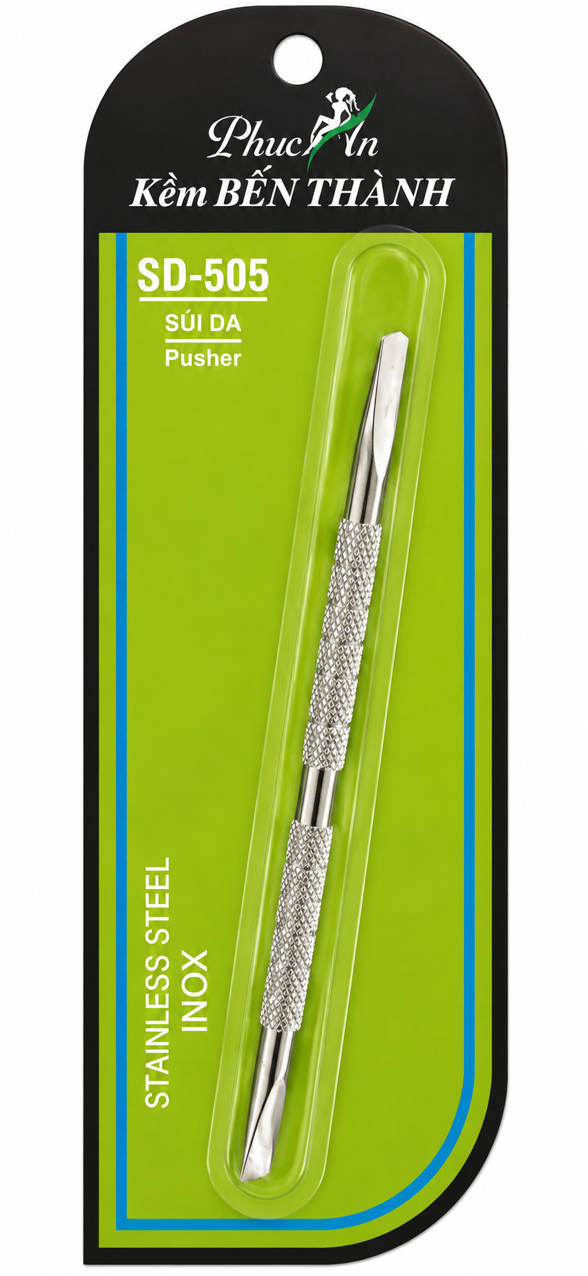 Ben Thanh Stainless Steel Cuticle Pusher – Dual-Ended Professional Tool (SD-505)