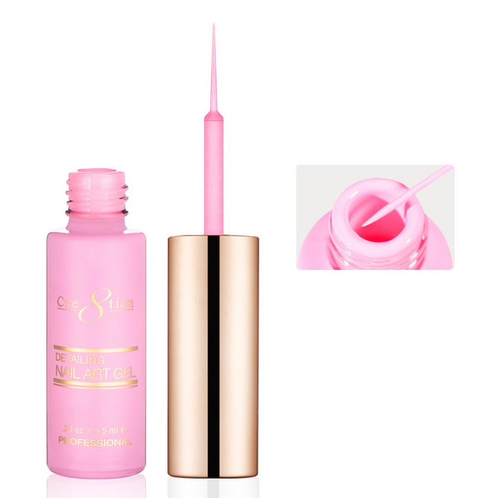 Cre8tion Detailing Nail Art Gel - Pastel Collection (18 Colors)