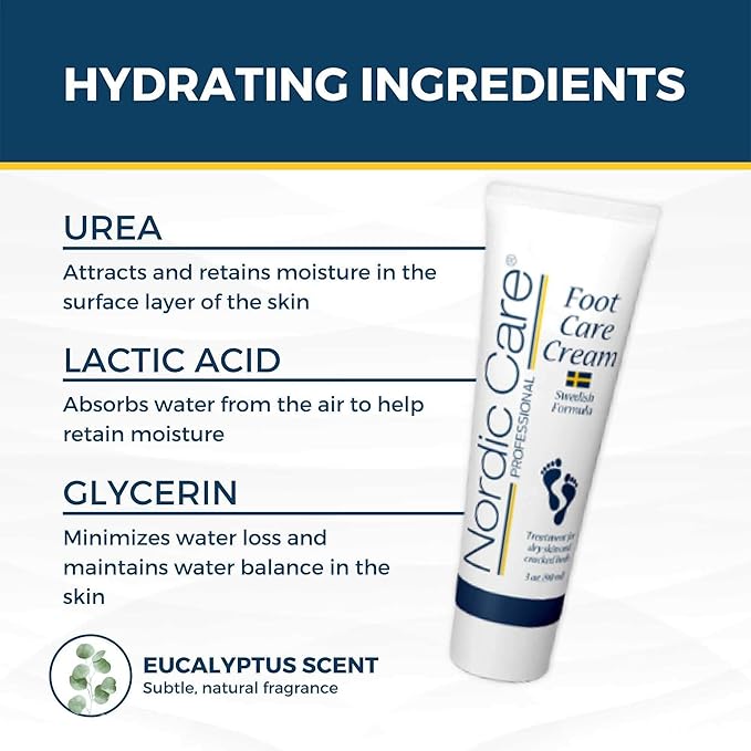 Nordic Care - Foot Cream 3 oz. (12 Pcs.)