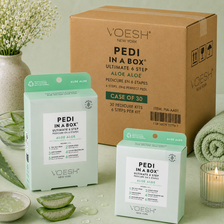 Voesh Pedi in a Box 6 Step | Disposable Spa Pedicure Kit