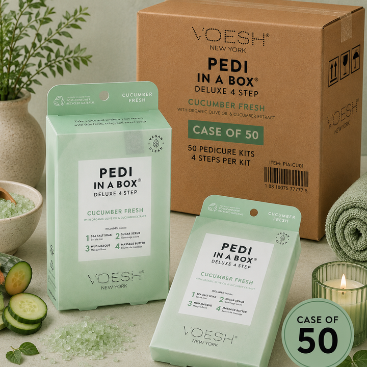 Voesh Pedi in a Box 4 Step | Disposable Spa Pedicure Kit