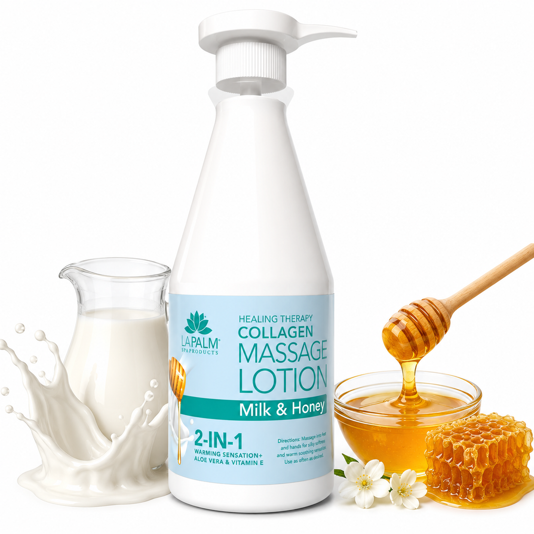 La Palm 2-in-1 Massage Lotion with Collagen | Salon & Spa Formula
