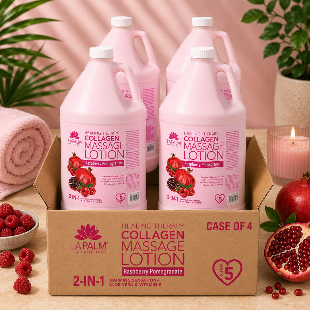 La Palm 2-in-1 Massage Lotion with Collagen | Salon & Spa Formula