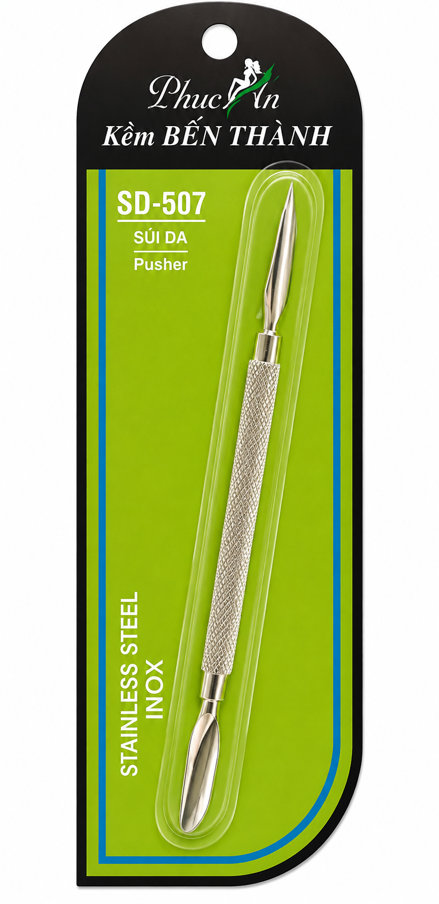 Ben Thanh Stainless Steel Cuticle Pusher – Dual-Ended Professional Tool (SD-507)