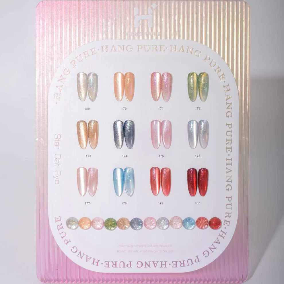 Hang Nail Product Pure Star Cat Eye Gel - 12 Colors