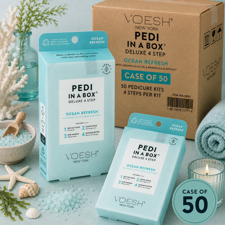 Voesh Pedi in a Box 4 Step | Disposable Spa Pedicure Kit
