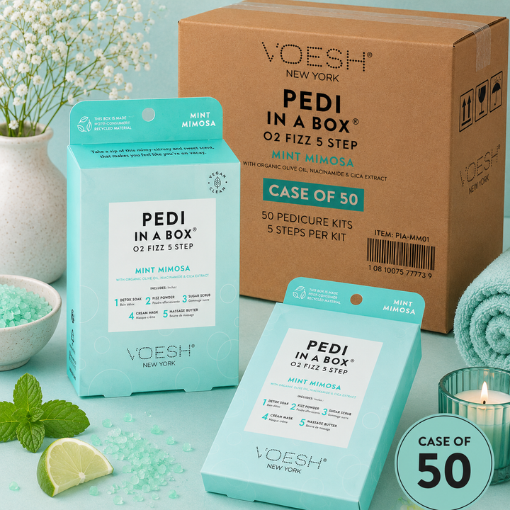 Voesh Pedi in a Box 5 Step | Disposable Spa Pedicure Kit