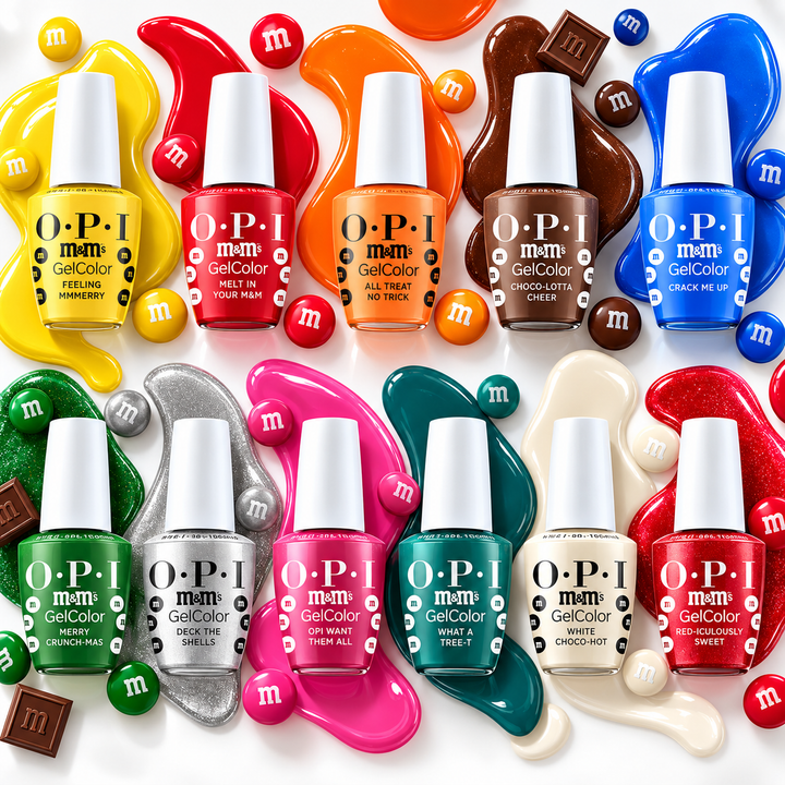 OPI x M&M's Intelli Gel Polish Sweeten Your Mani Collection | 12 Pieces