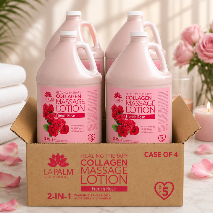 La Palm 2-in-1 Massage Lotion with Collagen | Salon & Spa Formula
