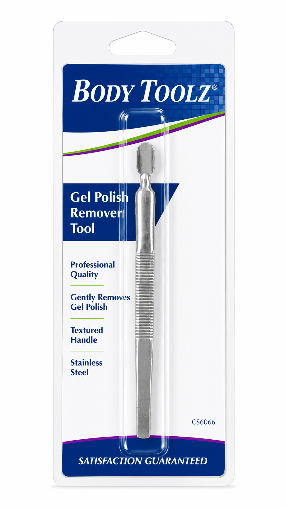 Body Toolz Gel Polish Remover Tool CS6066 | Professional Stainless Steel Gel Scraper