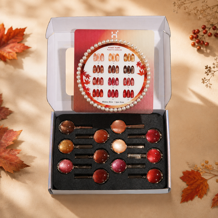 Hang Nail Product Autumn Leaves Fall Collection - 12 Colors