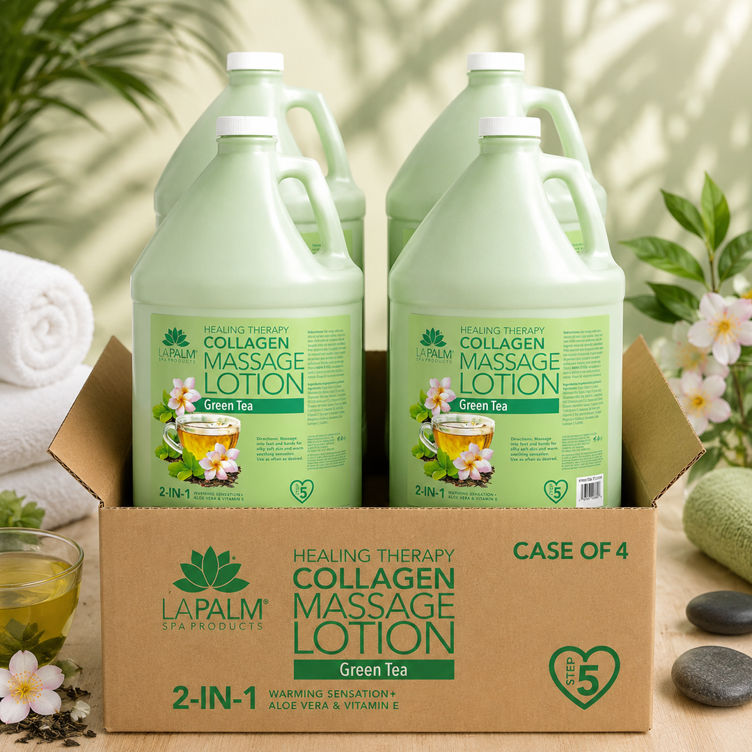 La Palm 2-in-1 Massage Lotion with Collagen | Salon & Spa Formula