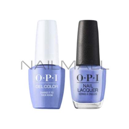 OPI	Summer 2023	Summer Makes the Rules	Gel Duo	Matching Gelcolor and Nail Polish	Charge it to Their Room	P009