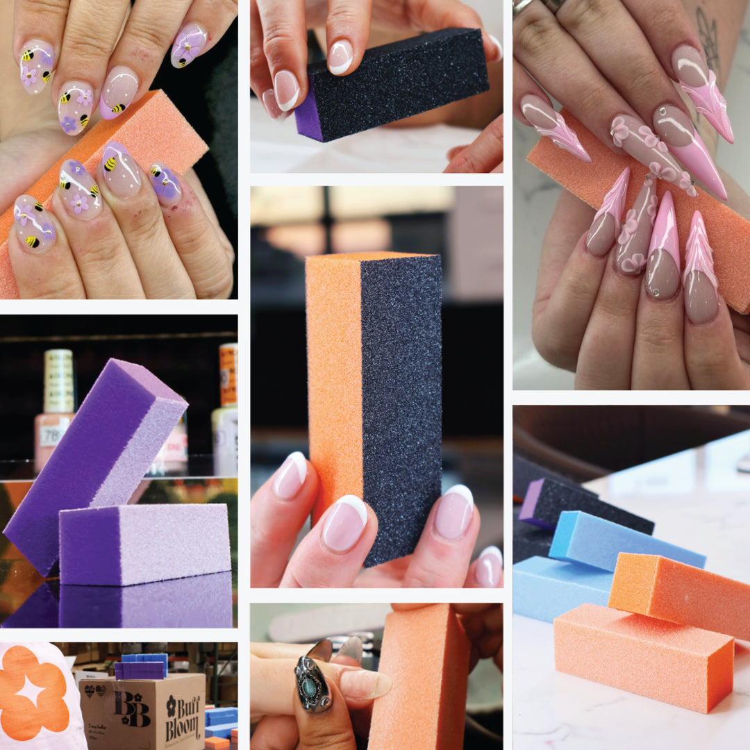 Buff Bloom 3-Way Buffers - Orange & Black 080/080 (500 pieces)