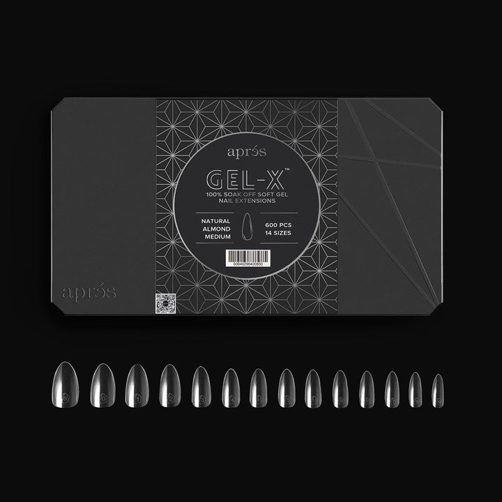 Aprés Gel-X Almond Natural & Sculpted Box of Tips - Almond (600pcs)