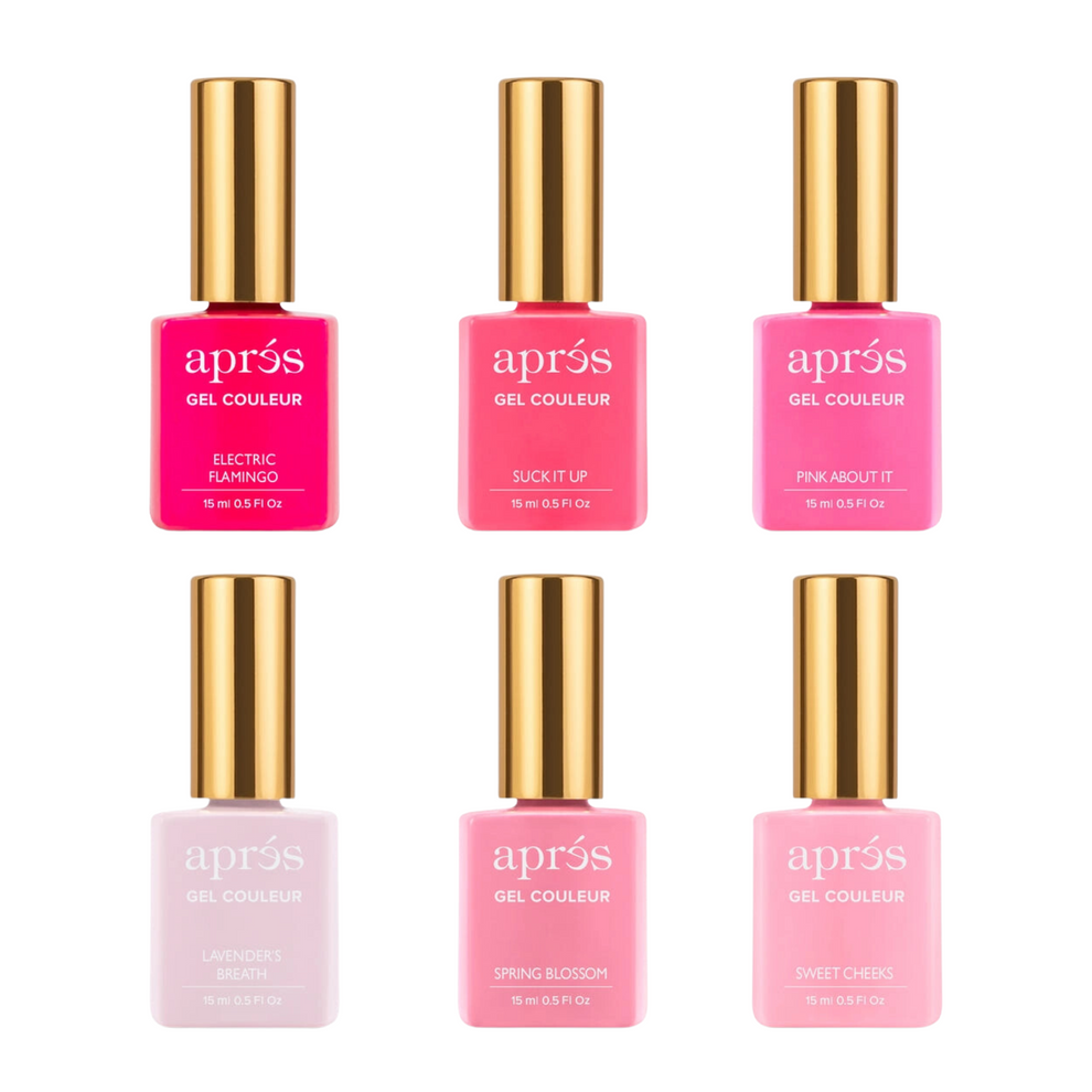 Aprés Gel Couleur Valentines 6pc Bundle - Sweetheart Shades Special