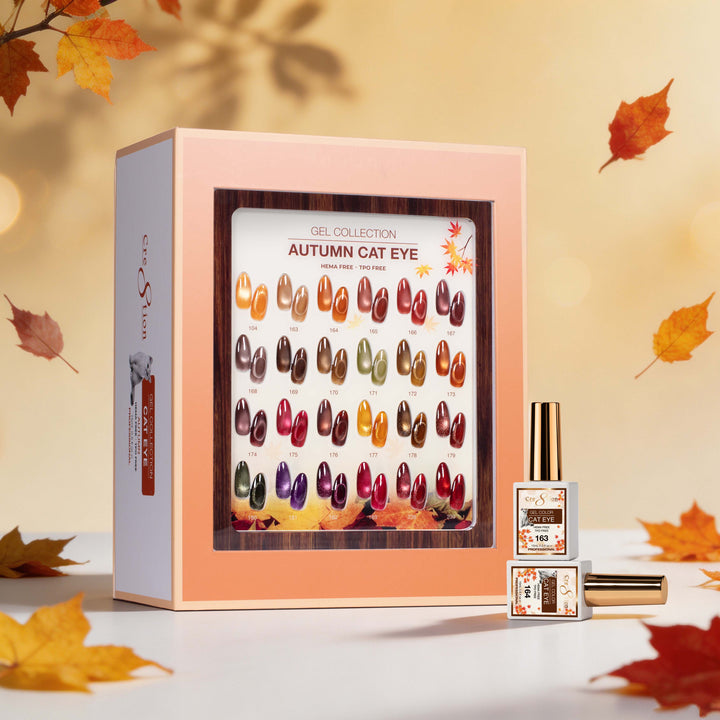 Cre8tion Cat Eye Gel Autumn Collection Kit - 24 Colors Gel Collection