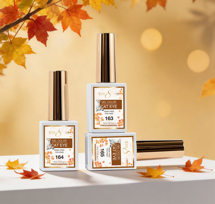 Cre8tion Cat Eye Gel Autumn Collection Kit - 24 Colors Gel Collection