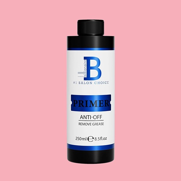 Billionaire Nail Primer Kit HEMA-Free – 6 Filled Bottles & 250ml Refill Bottle