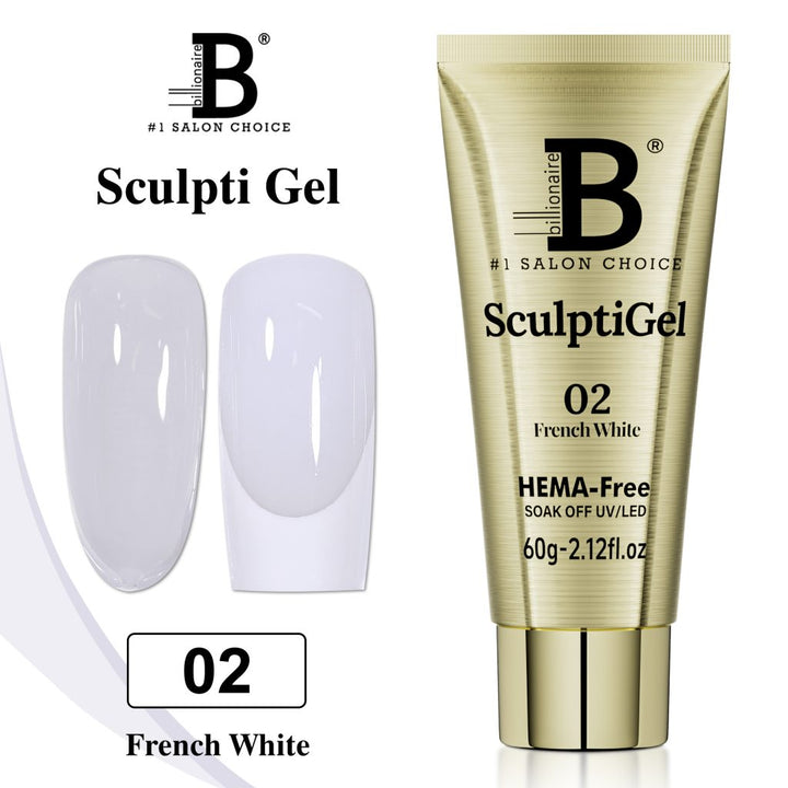Billionaire Sculptigel Poly Gel - 02 French White