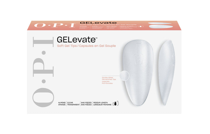 OPI GELevate Soft Gel Tips 640 pcs. - Almond Medium Shape