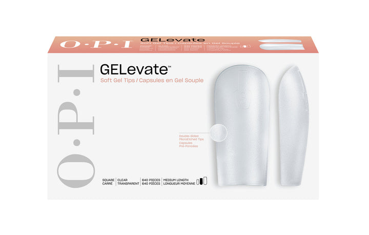 OPI GELevate Soft Gel Tips 640 pcs. - Square Medium Shape
