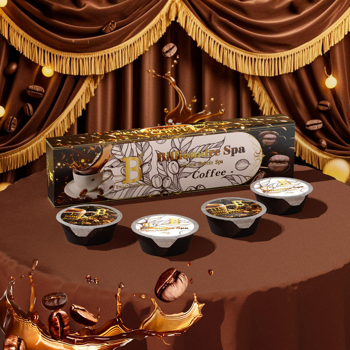 Billionaire Bubble Spa Nail Deluxe Pedicure Kit 4 Steps - Coffee