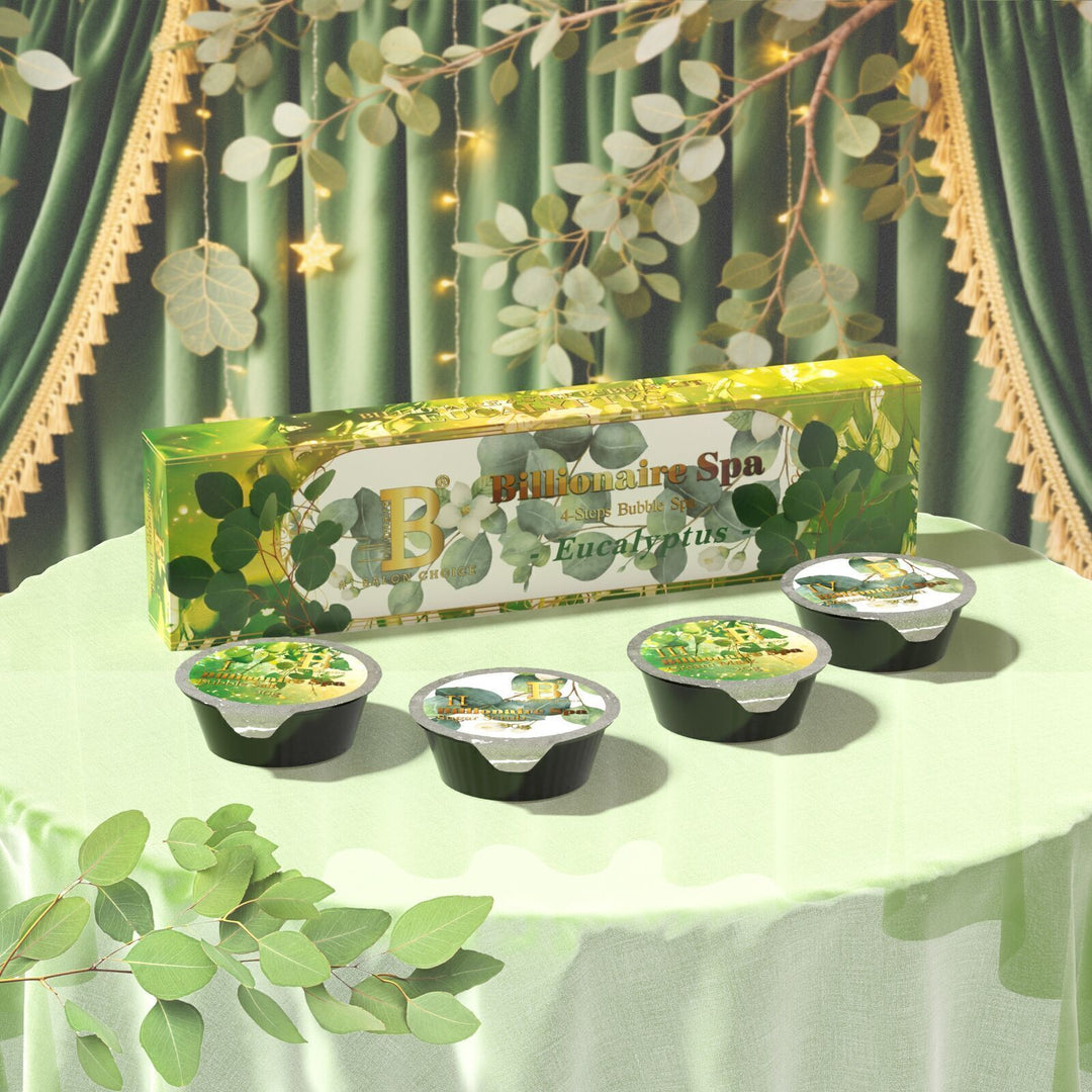 Billionaire Bubble Spa Nail Deluxe Pedicure Kit 4 Steps - Eucalyptus