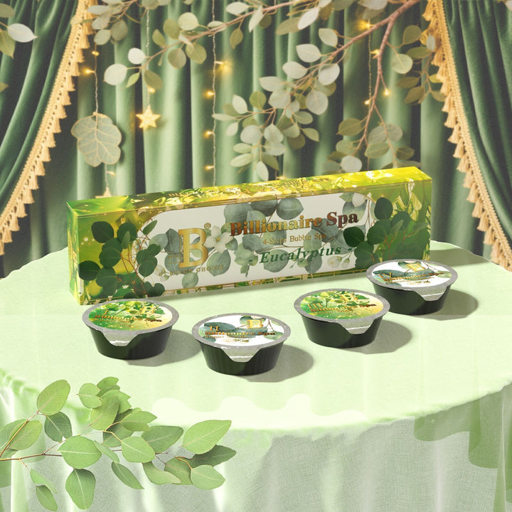 Billionaire Bubble Spa Nail Deluxe Pedicure Kit 4 Steps - Eucalyptus