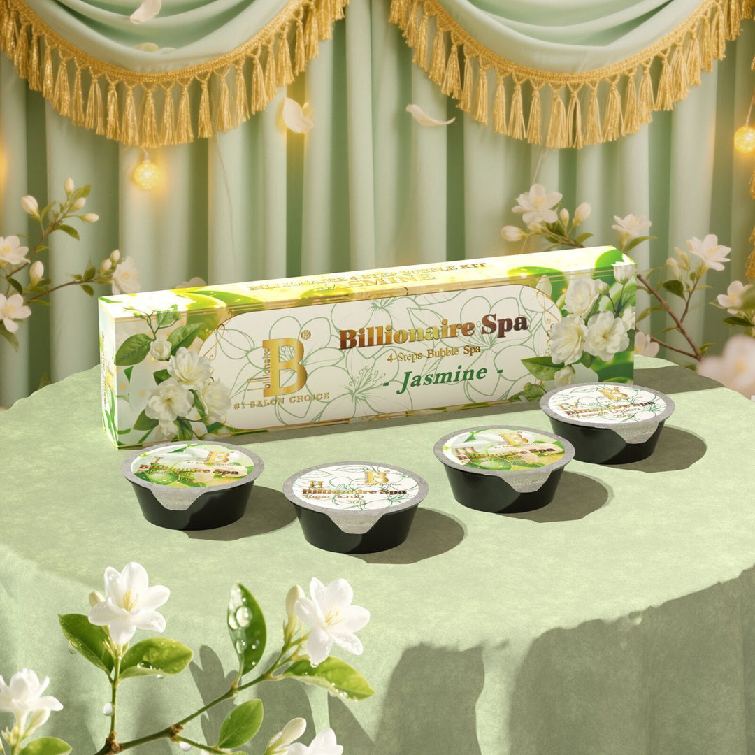 Billionaire Bubble Spa Nail Deluxe Pedicure Kit 4 Steps - Jasmine
