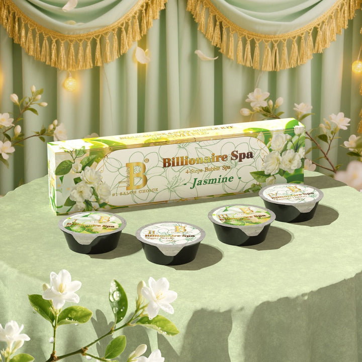 Billionaire Bubble Spa Nail Deluxe Pedicure Kit 4 Steps - Jasmine