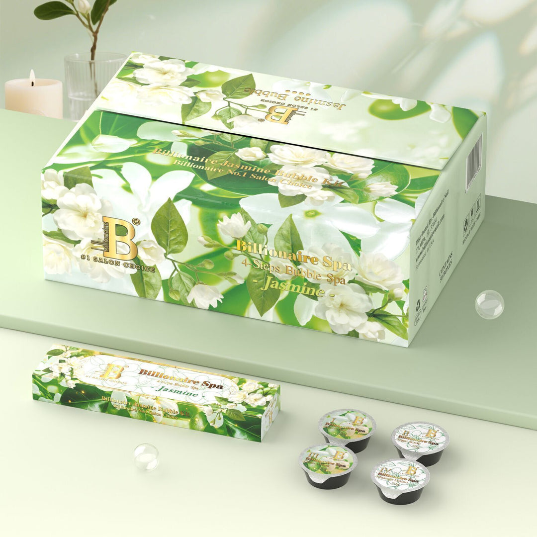 Billionaire Bubble Spa Nail Deluxe Pedicure Kit 4 Steps - Jasmine