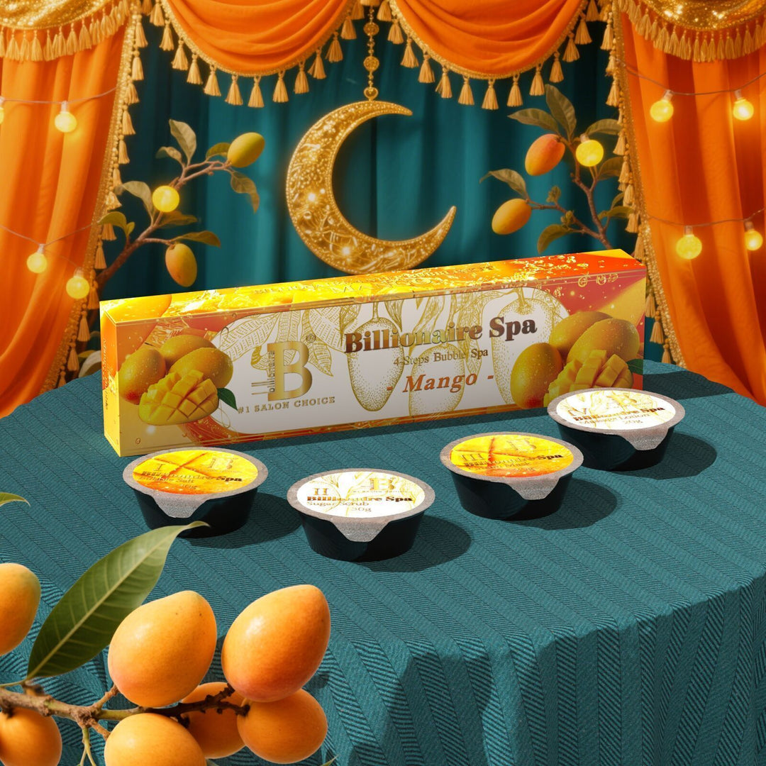 Billionaire Bubble Spa Nail Deluxe Pedicure Kit 4 Steps - Mango