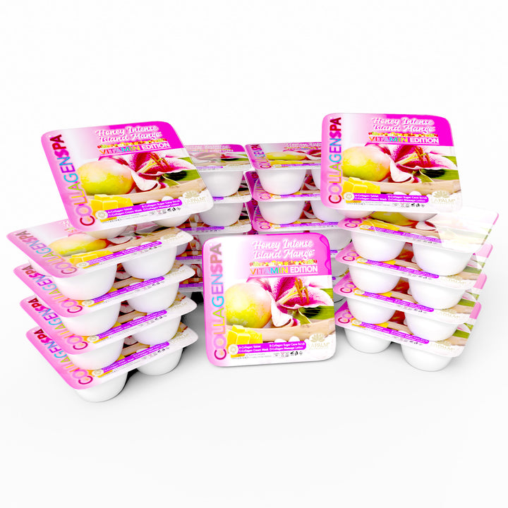 La Palm CollagenSpa 4 Step Pedicure Tray - Honey Tropical Island Mango (24 Count)
