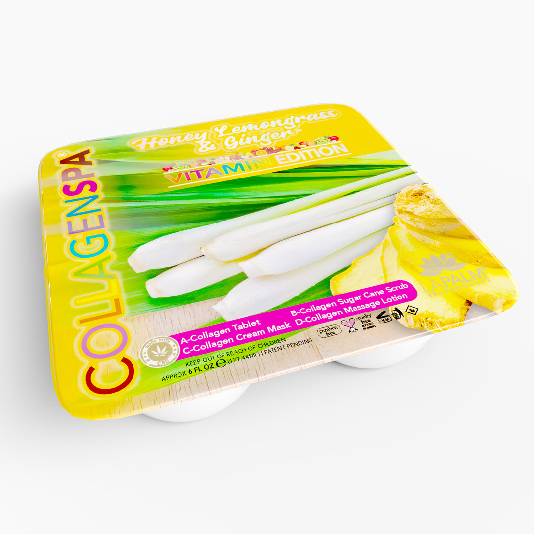 La Palm CollagenSpa 4 Step Pedicure Tray - Honey Lemongrass & Ginger (24 Count)