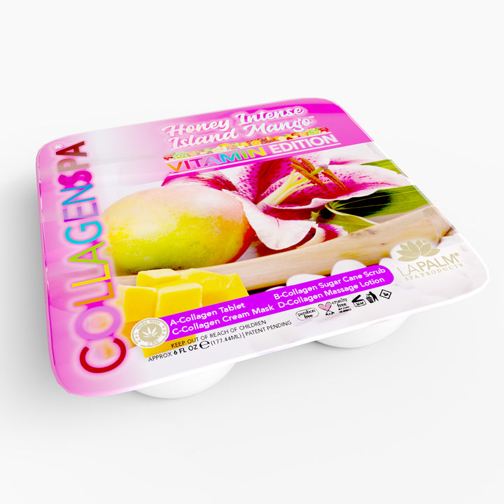 La Palm CollagenSpa 4 Step Pedicure Tray - Honey Tropical Island Mango (24 Count)
