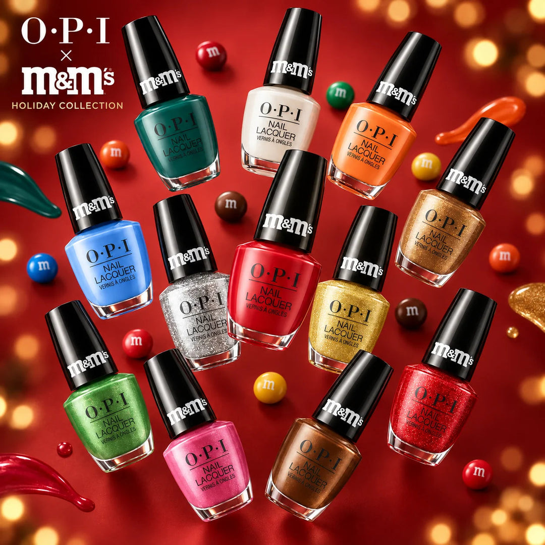 OPI x M&M's 2026 Holiday Nail Lacquer Collection | 12 Pieces