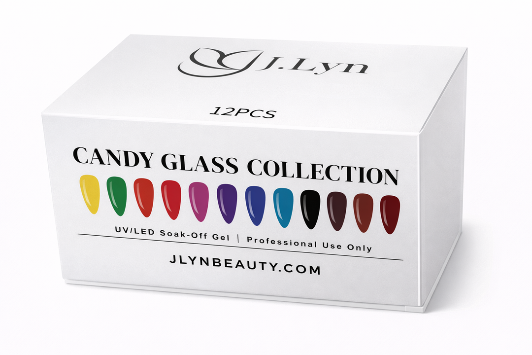 J. Lyn Candy Glass Gel Polish Collection – 12 Sheer Glass Jelly Colors