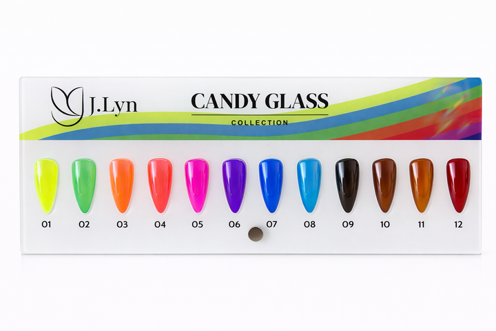 J. Lyn Candy Glass Gel Polish Collection – 12 Sheer Glass Jelly Colors