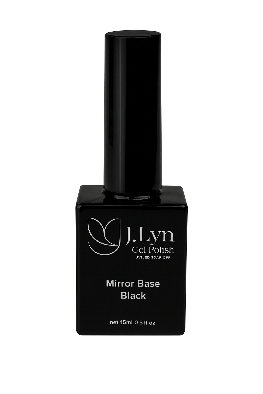 J. Lyn Mirror Base Black Gel Polish – Chrome Nail Base UV/LED (15ml)