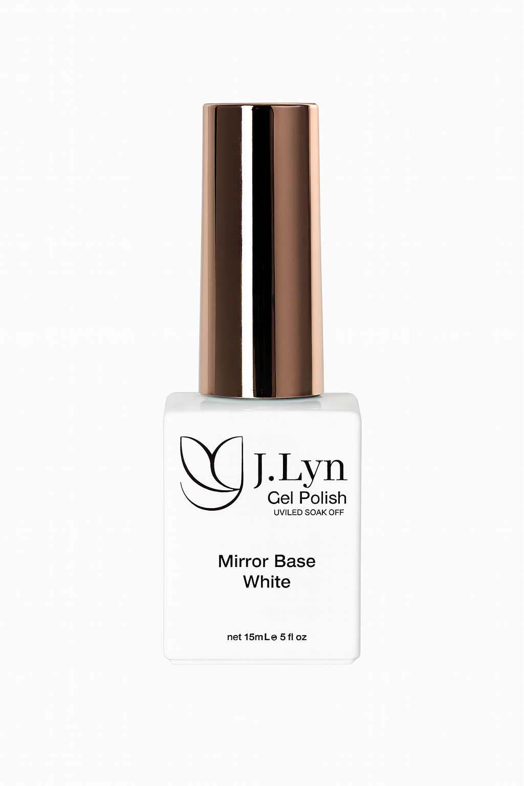 J. Lyn Mirror Base White Gel Polish – Chrome Nail Base UV/LED (15ml)