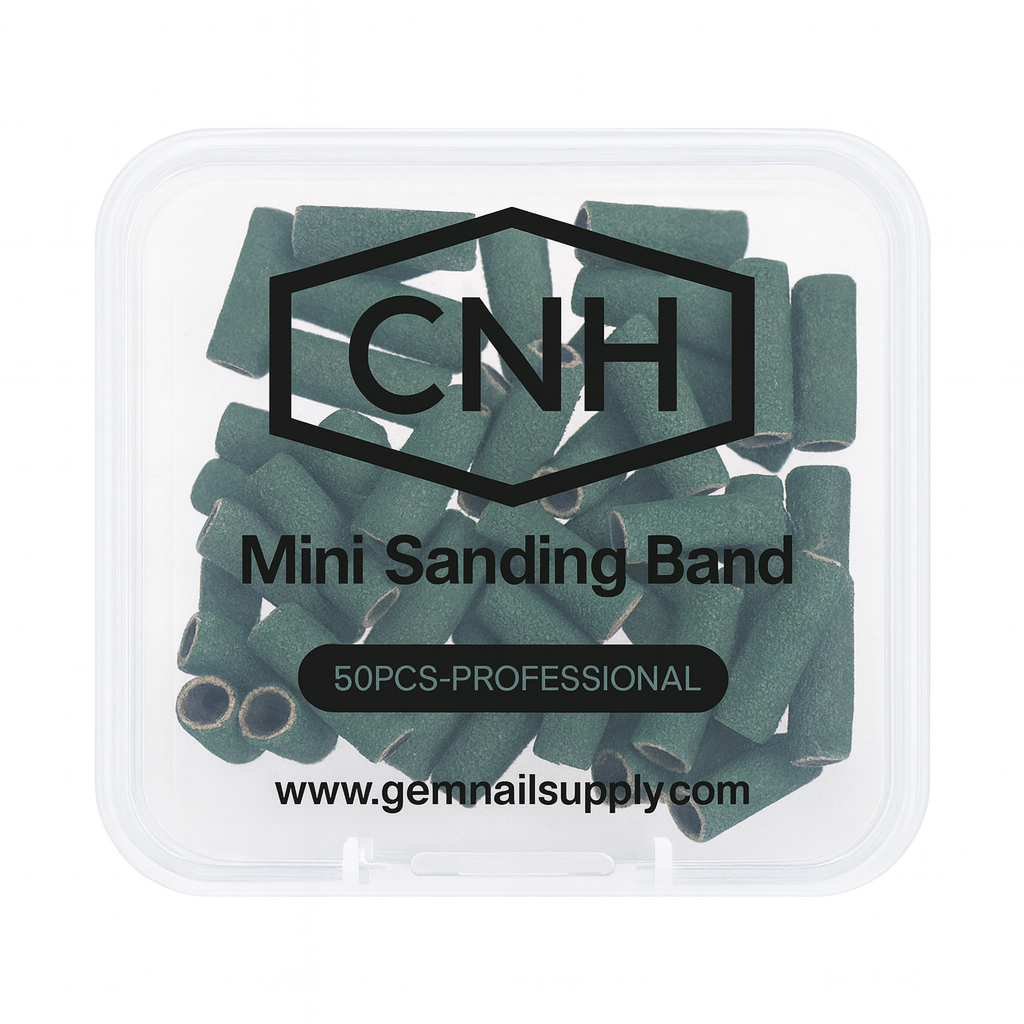 CNH Green Sanding Bands – 120 Grit (50pcs) Professional Nail Drill Bands