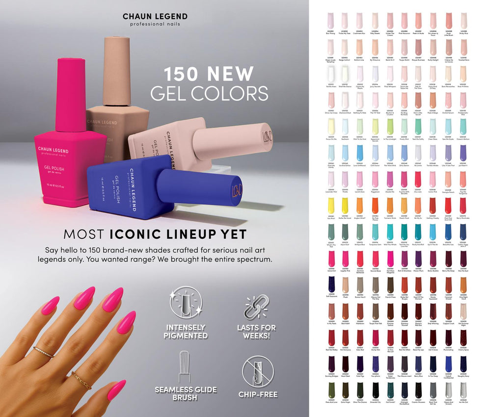 Chaun Legend Full Gel Collection Vol 2 - 150 Colors + Free Gifts