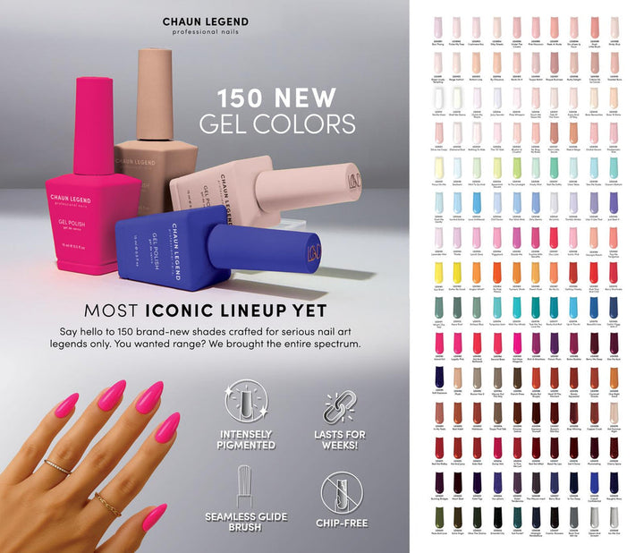 Chaun Legend Full Gel Collection Vol 2 - 150 Colors + Free Gifts