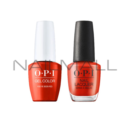 OPI 	Matching Gelcolor and Nail Polish - S025	You've Been RED