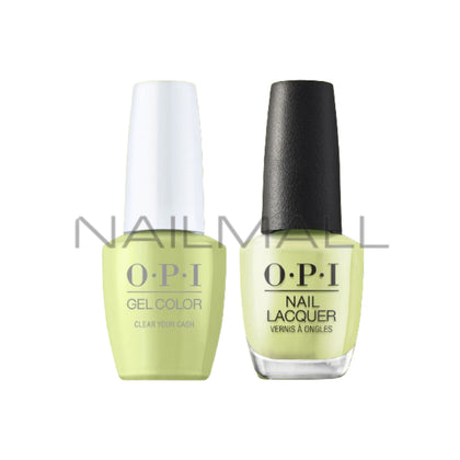 OPI	Spring 2023	Me, Myself and OPI	Gel Duo	Matching Gelcolor and Nail Polish	Clear Your Cash	S05