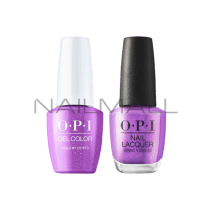OPI	Spring 2023	Me, Myself and OPI	Gel Duo	Matching Gelcolor and Nail Polish	I Sold My Crypto	S012