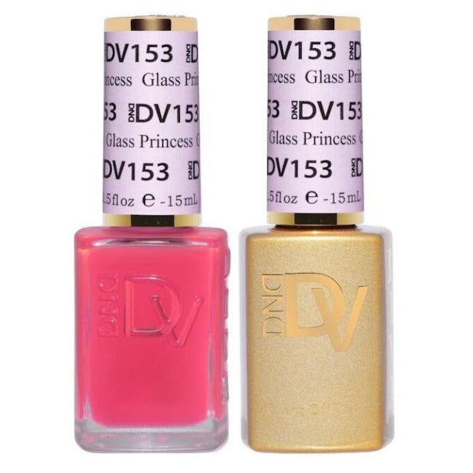 DND DV 153 GLASS PRINCESS - DND Diva Gel Nail Polish Duo
