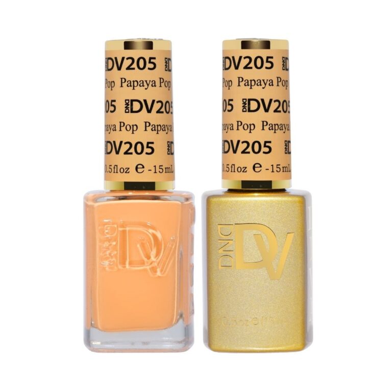 DND DV 205 PAPAYA POP - DND Diva Gel Nail Polish Duo